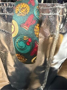 Like new Fendi Green Teal Patterned Headband w/ hats and gloves pattern. Chic